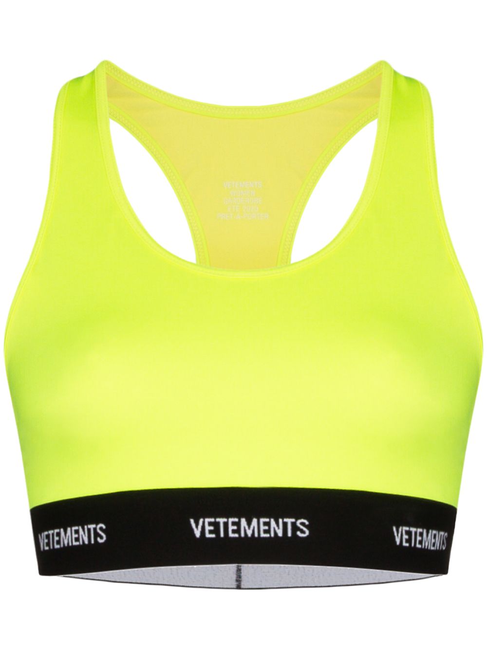 фото Vetements спортивный бюстгальтер fluorescent