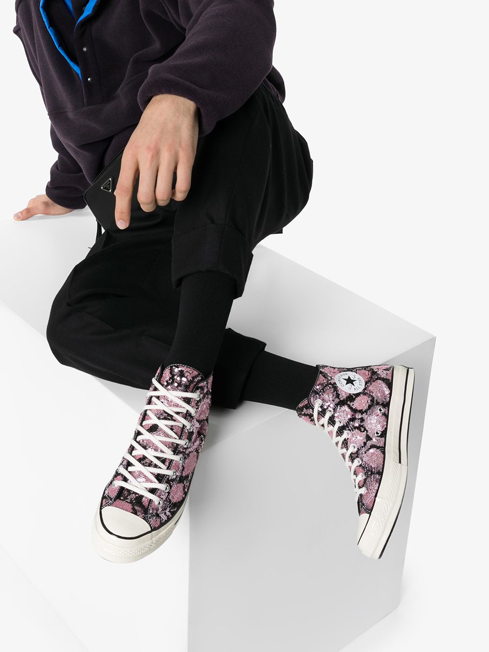 фото Converse высокие кеды snakequins chuck 70