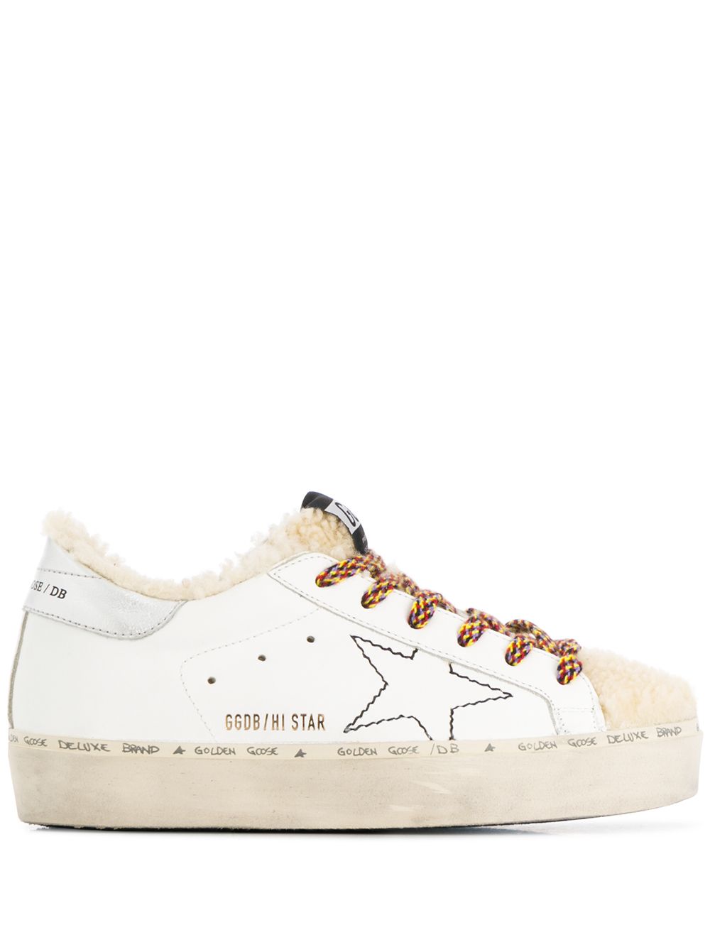 фото Golden goose кроссовки k2 shearling hi star