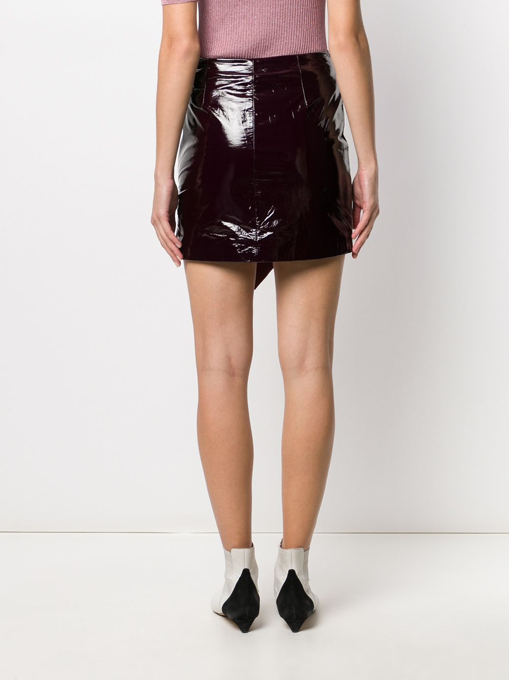 фото Ba&sh фактурная юбка yaelle с оборками