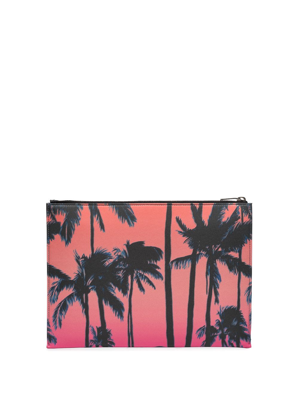 фото Saint laurent клатч pink palm tree с принтом