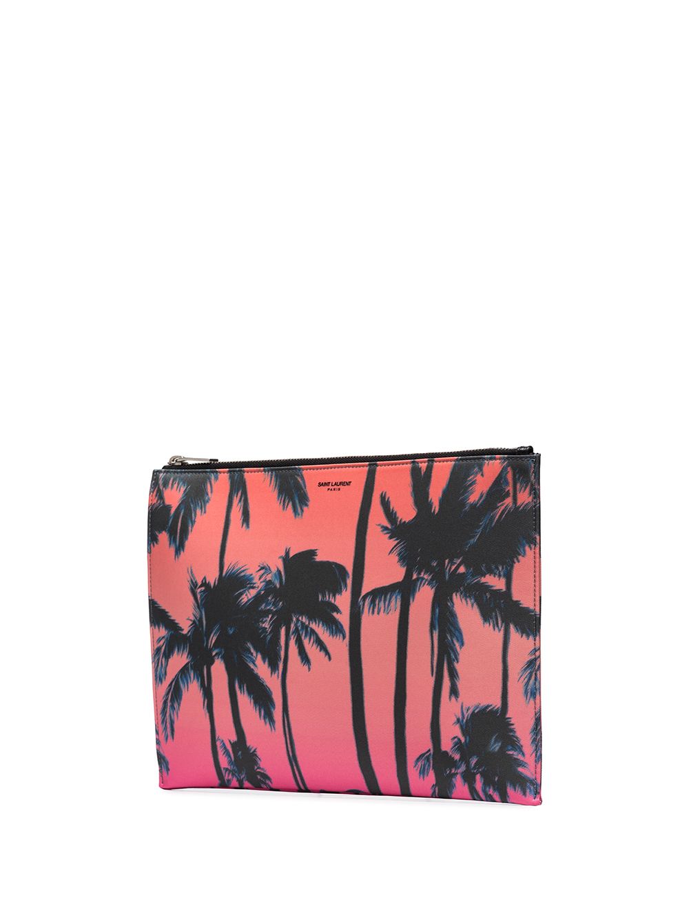 фото Saint laurent клатч pink palm tree с принтом