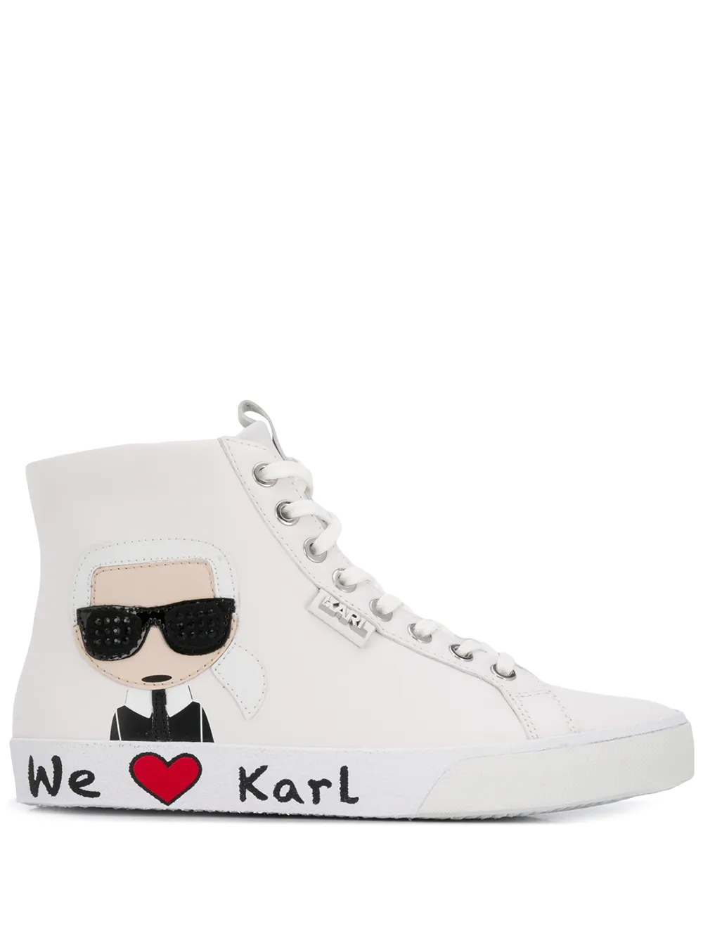 фото Karl lagerfeld высокие кеды we love karl