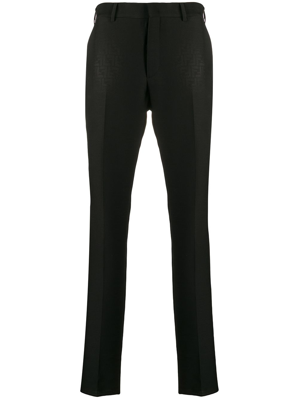 фото Fendi строгие брюки с жаккардовым логотипом ff
