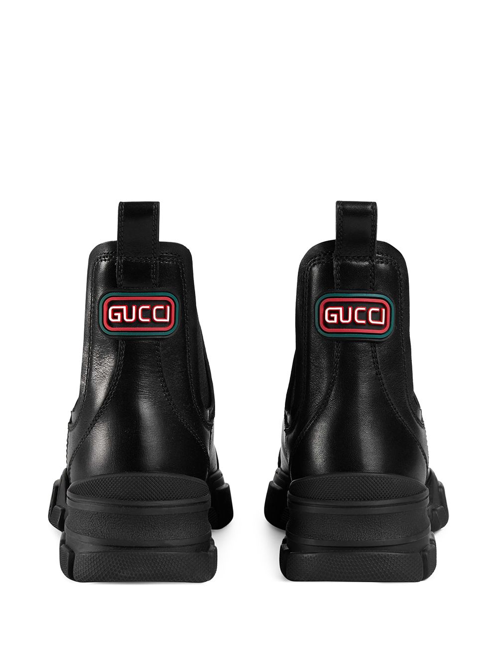 фото Gucci ботинки с нашивкой-логотипом