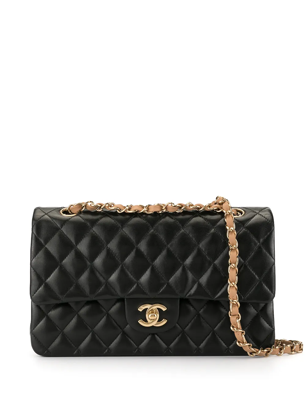 фото Chanel pre-owned сумка на плечо с двойным клапаном и логотипом cc