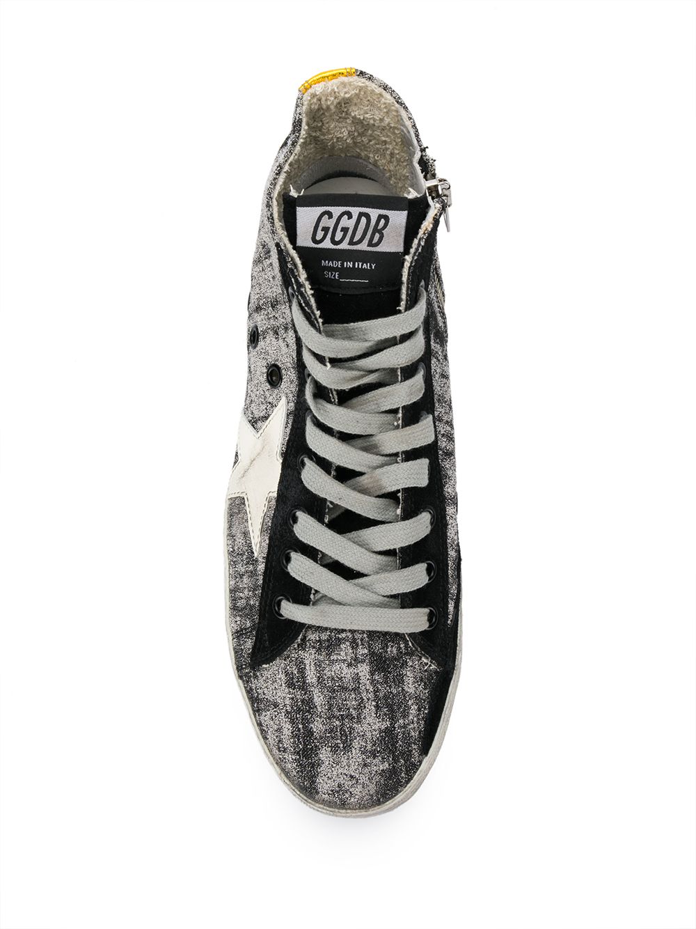 фото Golden goose высокие кеды francy