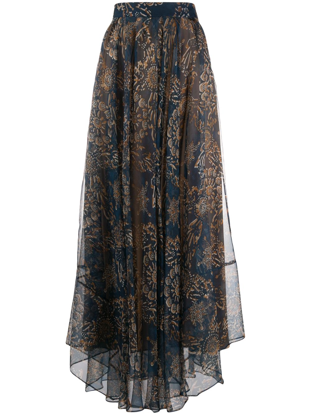 фото Brunello cucinelli юбка макси с цветочным принтом