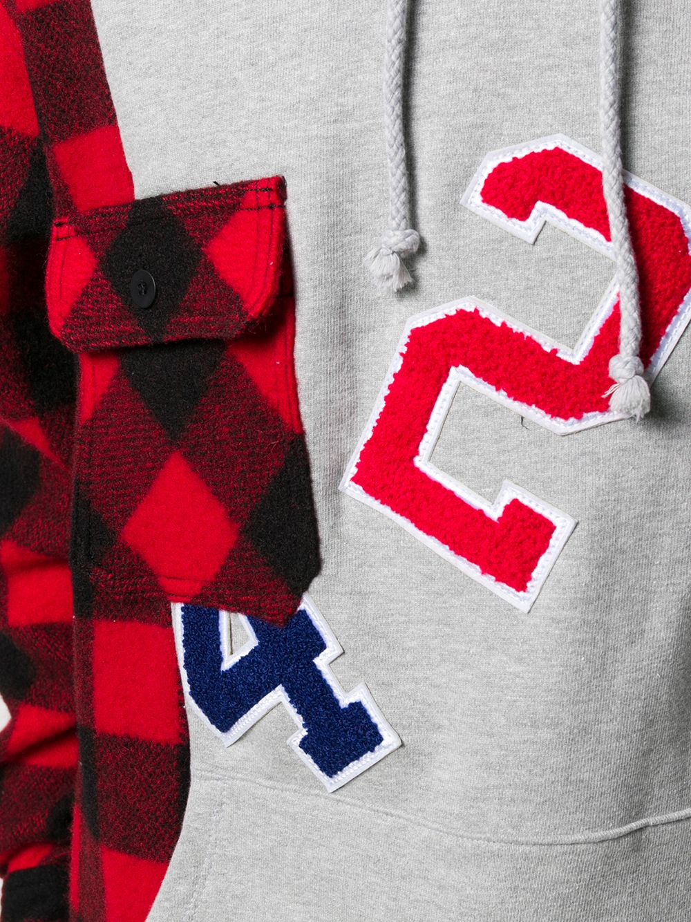 фото 424 reworked flannel hoodie