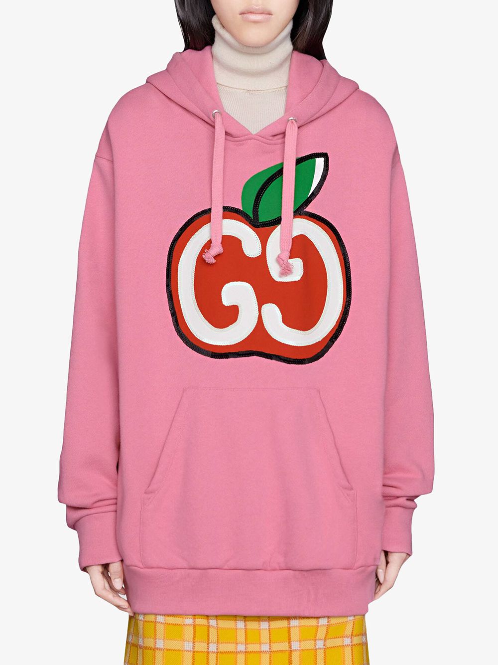 фото Gucci худи с принтом gg apple