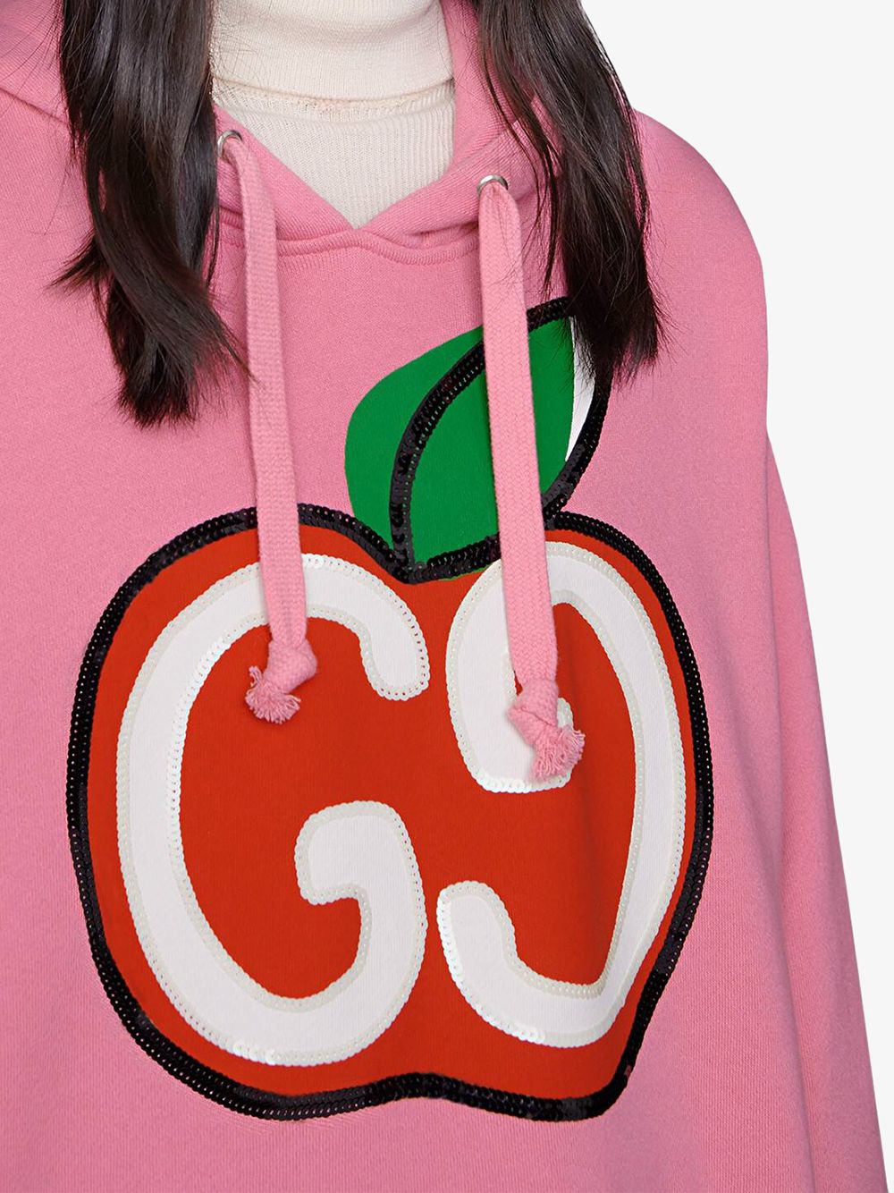 фото Gucci худи с принтом gg apple