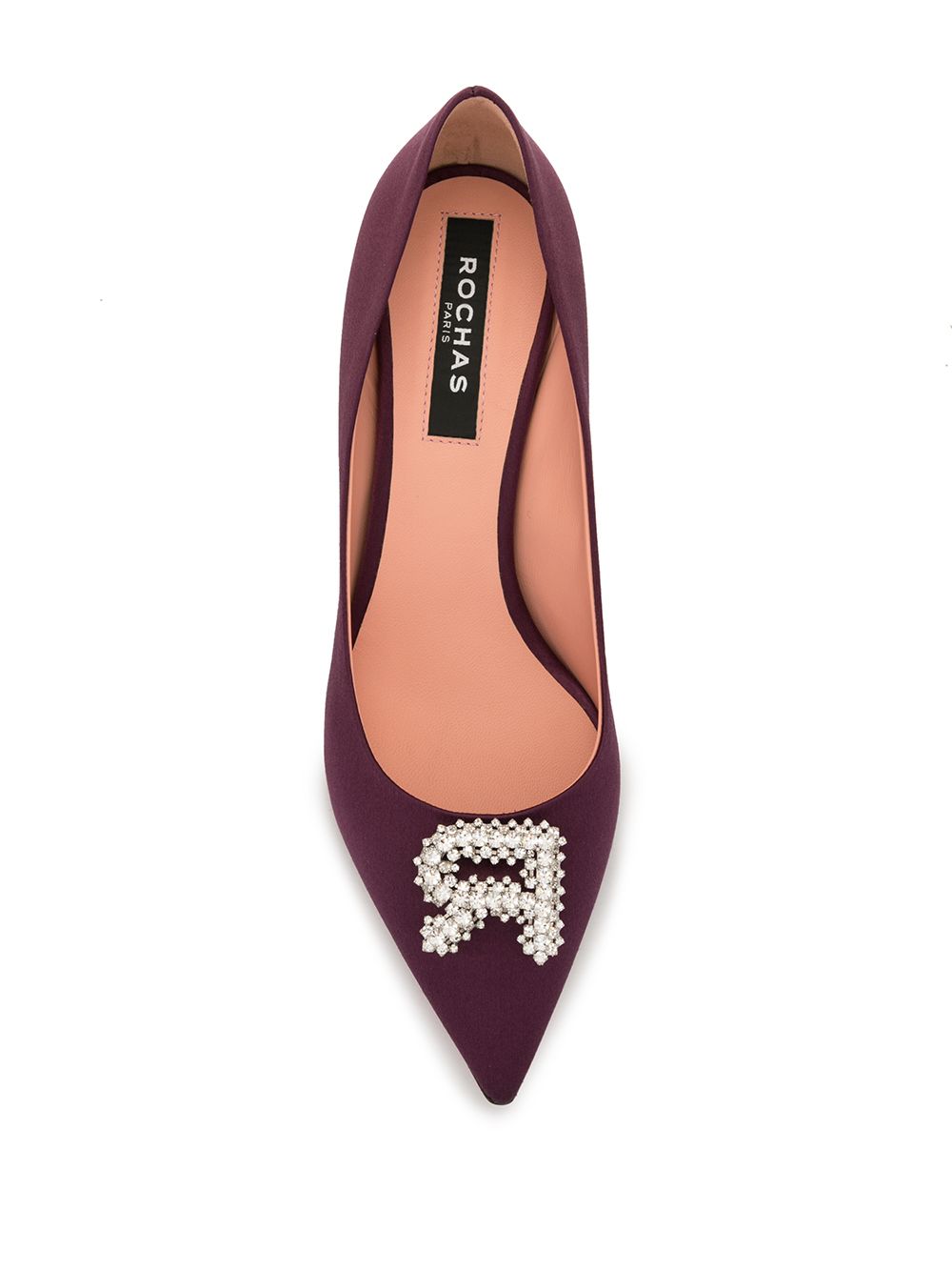 фото Rochas embellished satin pumps