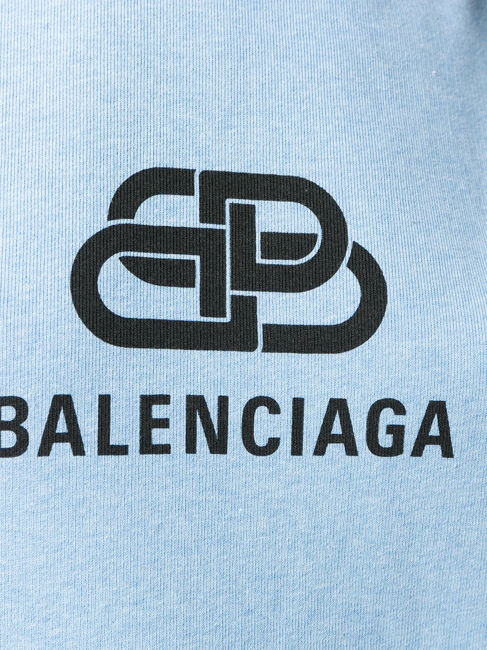 фото Balenciaga худи с принтом bb