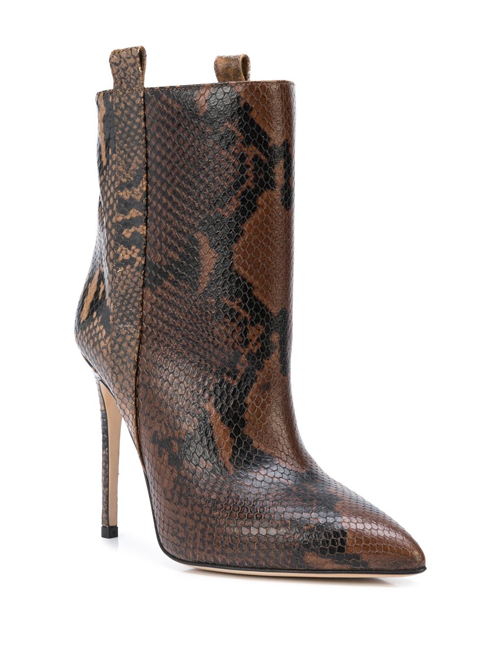 фото Paris texas snakeskin effect stiletto boots