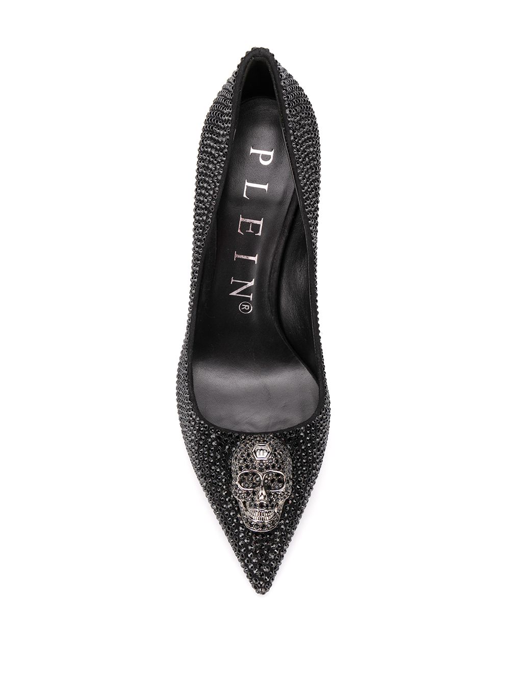 фото Philipp plein туфли-лодочки на шпильке с декором skull