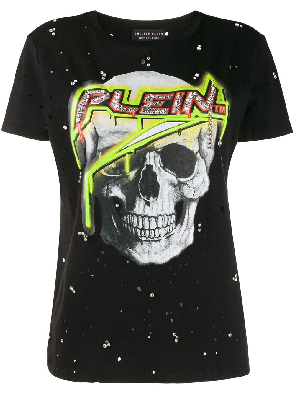 фото Philipp plein футболка с декором skull