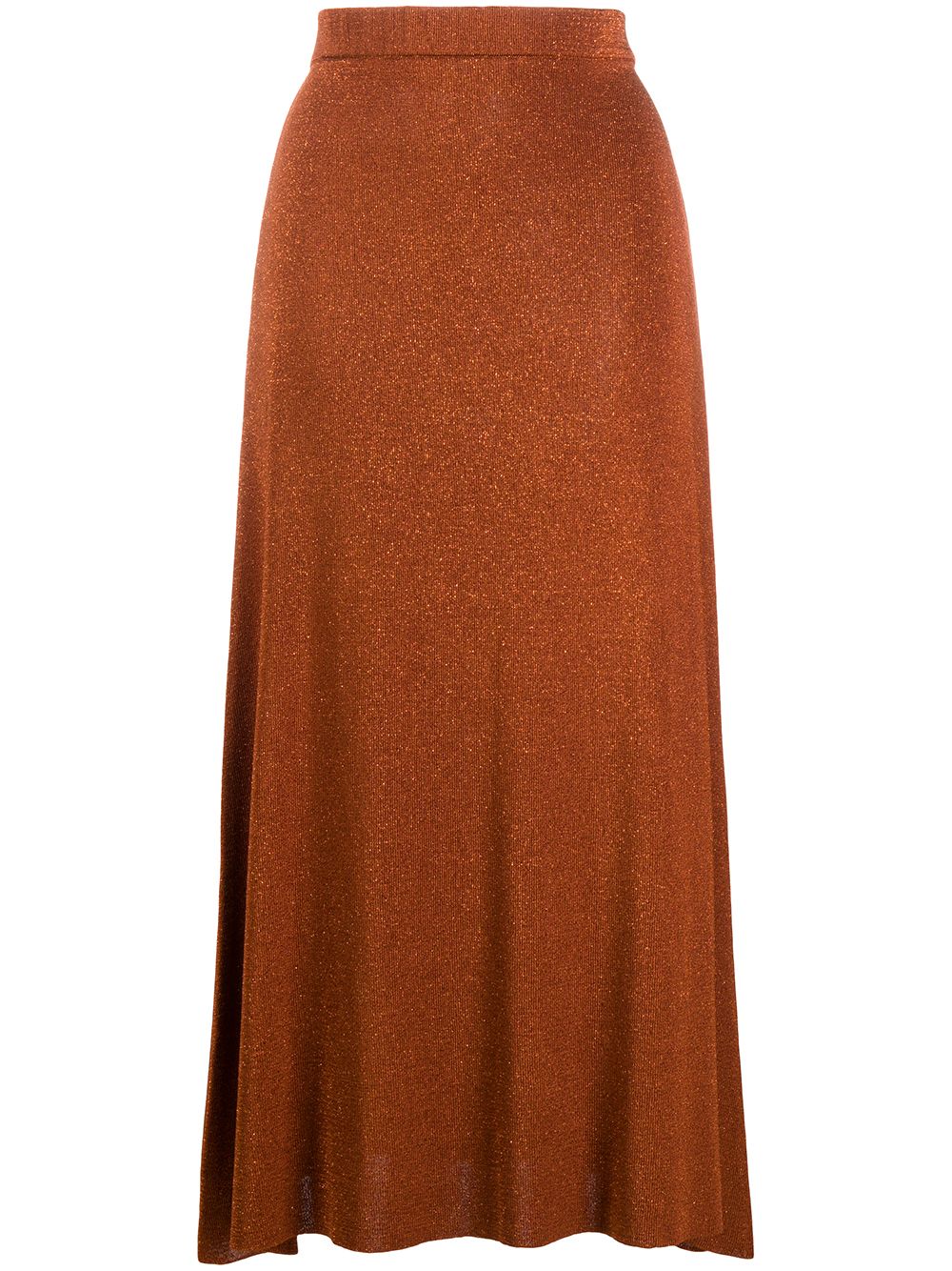 фото Temperley london трикотажная юбка миди с эффектом металлик