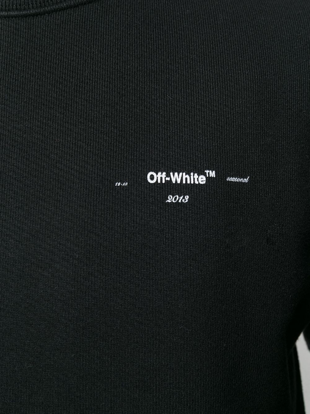 фото Off-white толстовка узкого кроя с логотипом