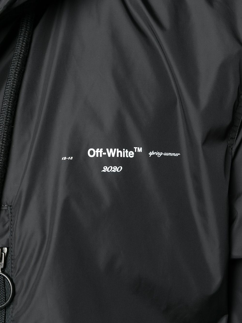 фото Off-white плащ миди на молнии