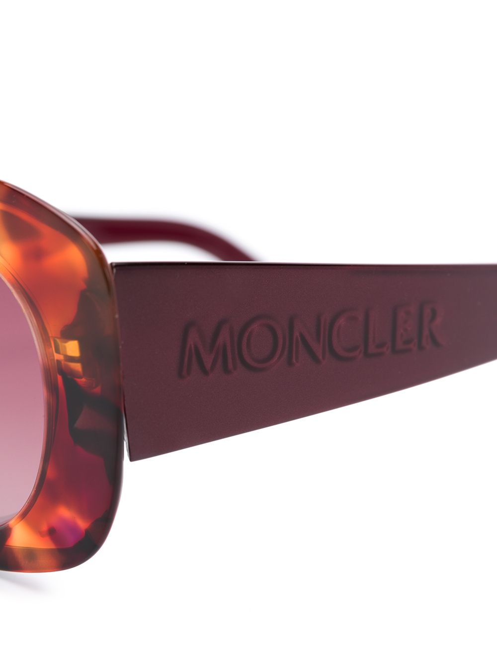 фото Moncler eyewear солнцезащитные очки с абстрактным принтом