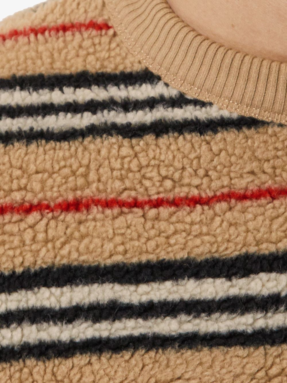 фото Burberry флисовая толстовка в полоску icon stripe