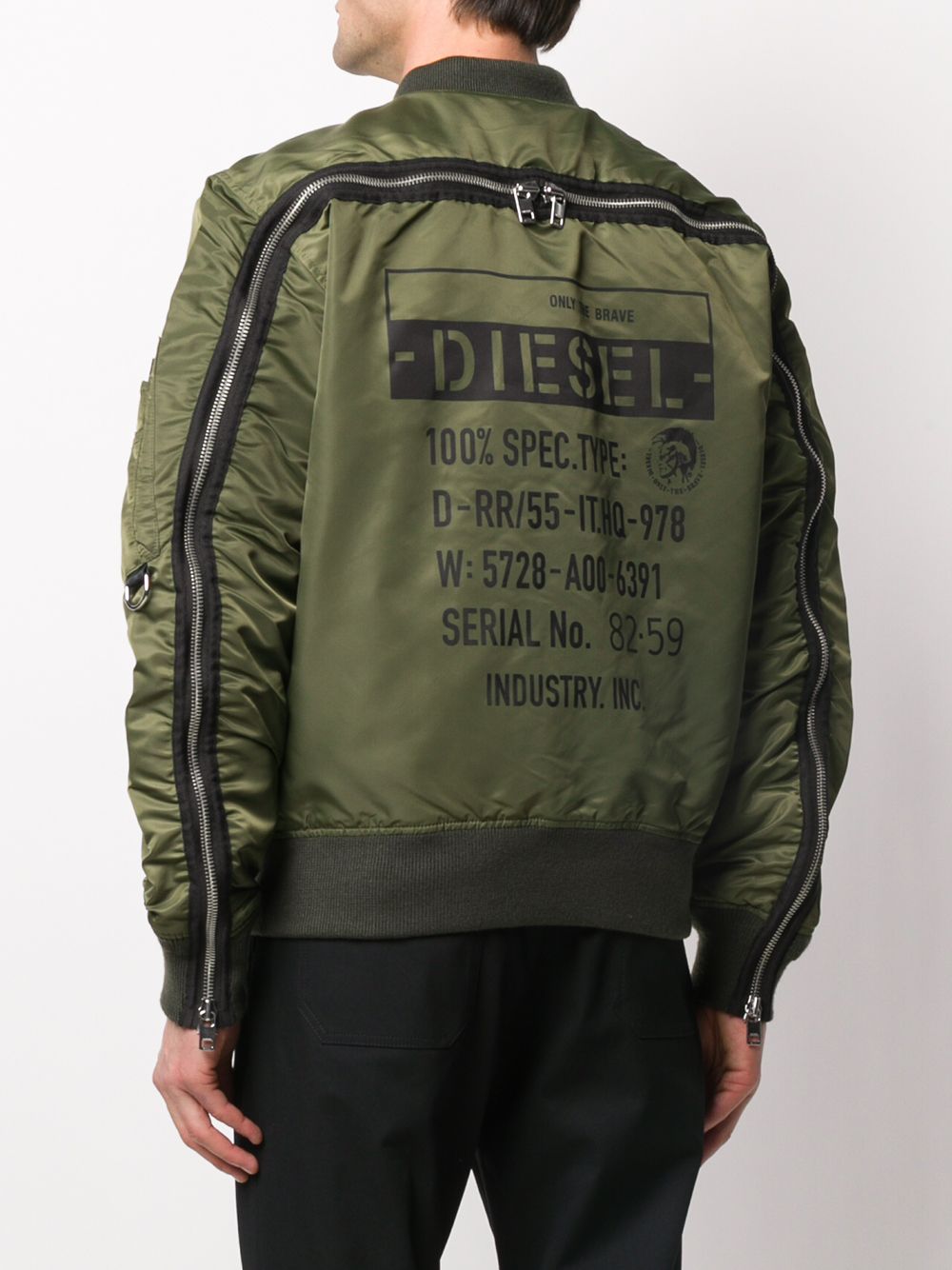 фото Diesel двусторонняя куртка-бомбер