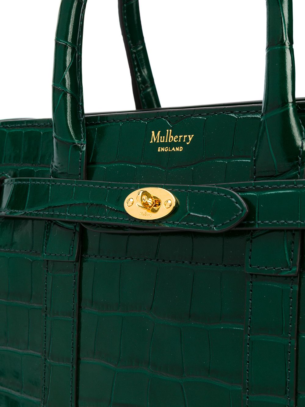 фото Mulberry маленькая сумка-тоут bayswater на молнии