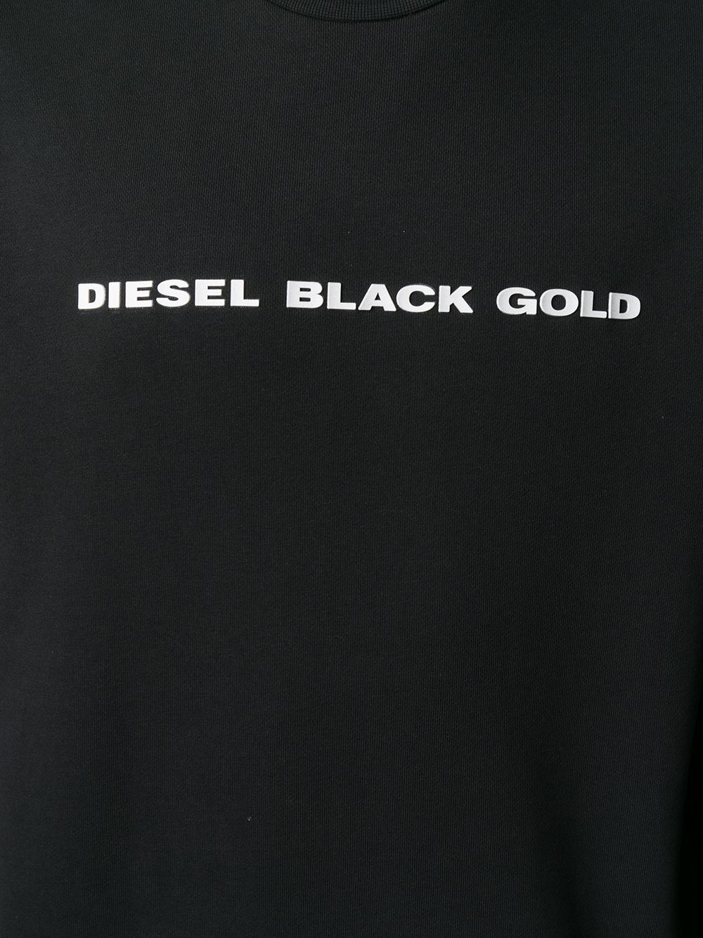 фото Diesel black gold толстовка с круглым вырезом и логотипом