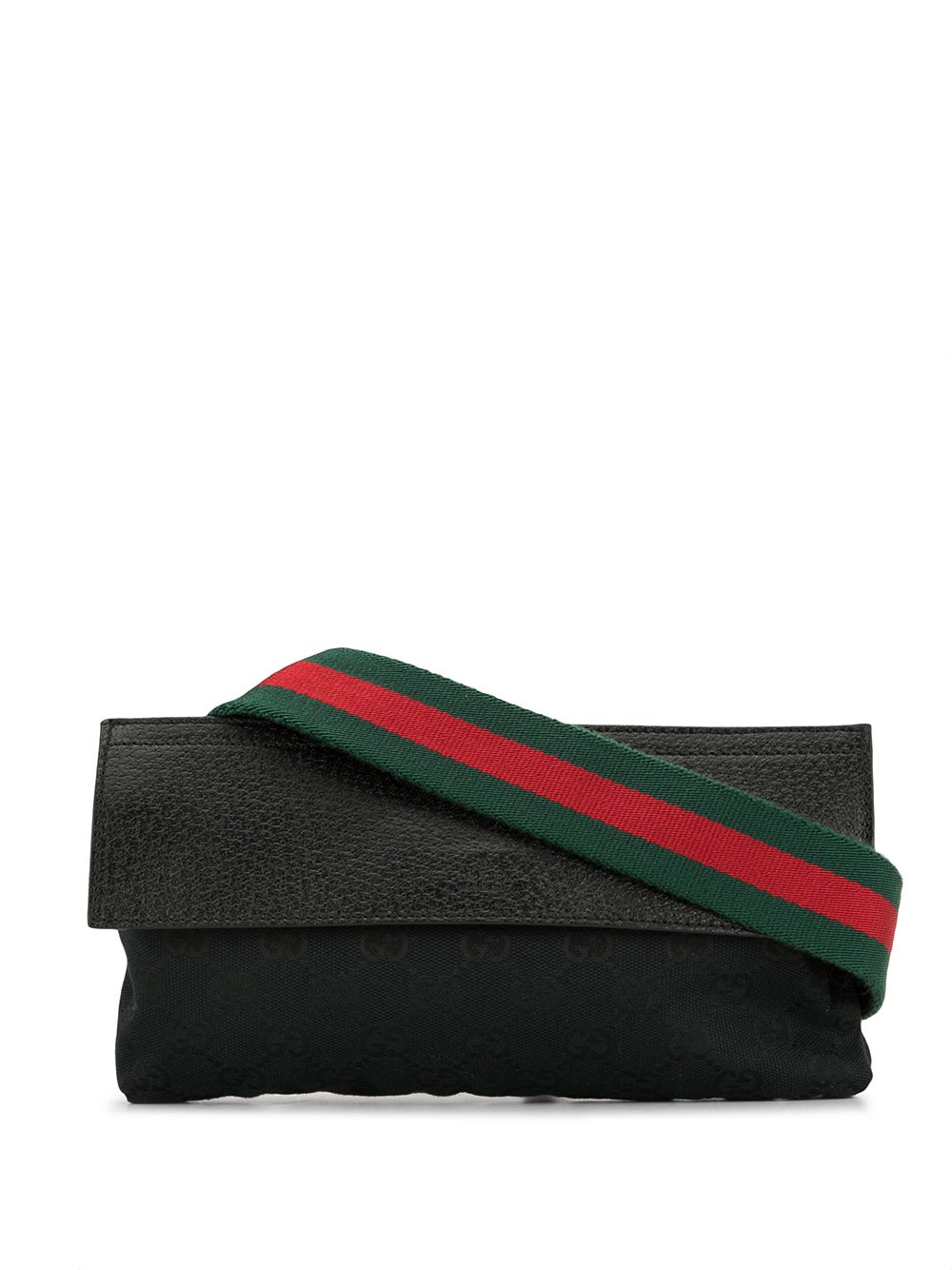 фото Gucci pre-owned поясная сумка shelly line с логотипом gg