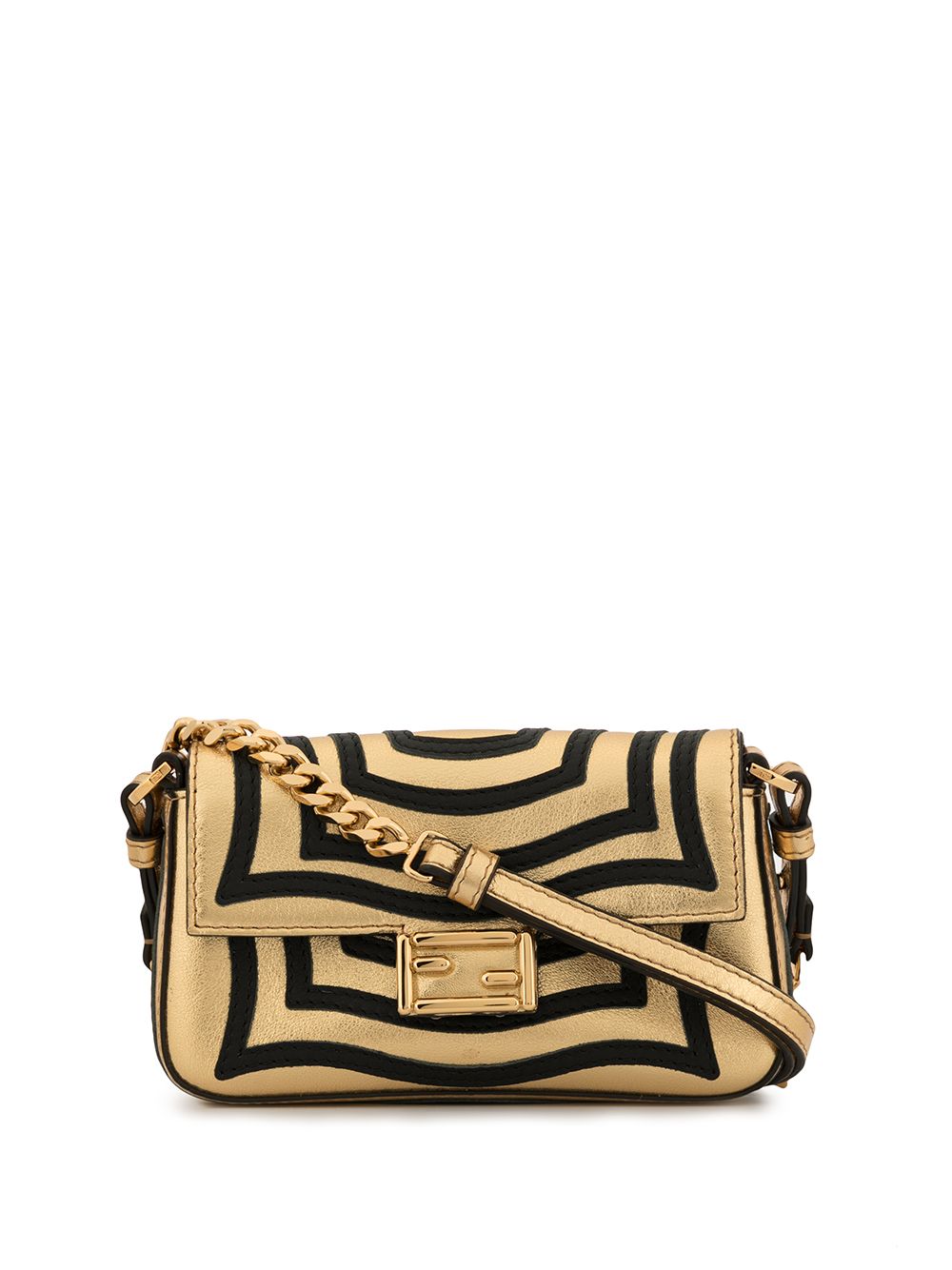 фото Fendi pre-owned сумка на плечо baguette catalan mirror hypnotic