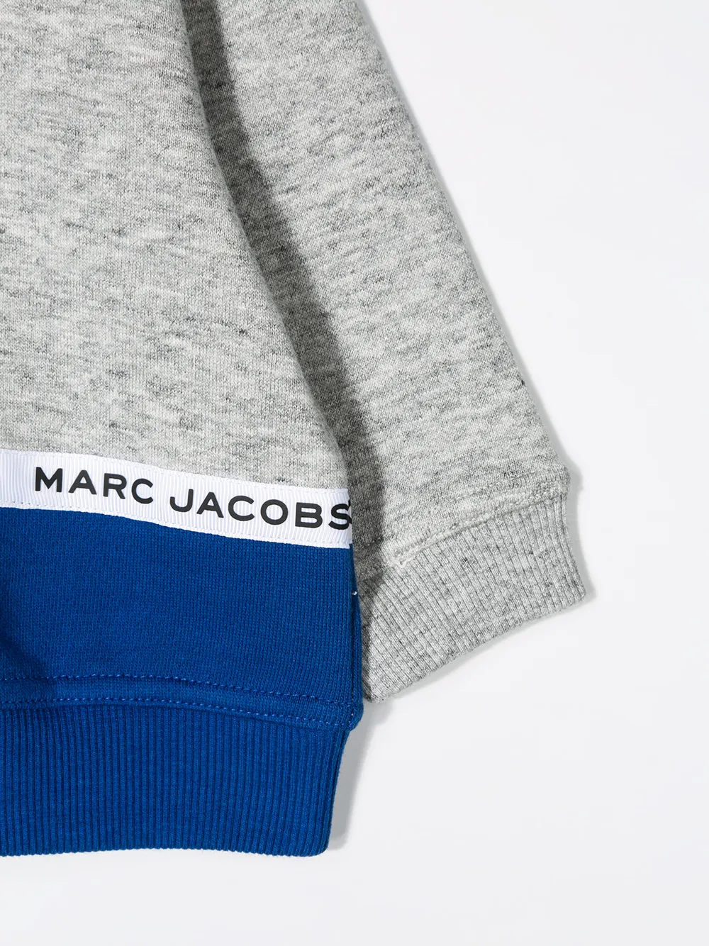 фото Little marc jacobs толстовка в стиле колор-блок с логотипом