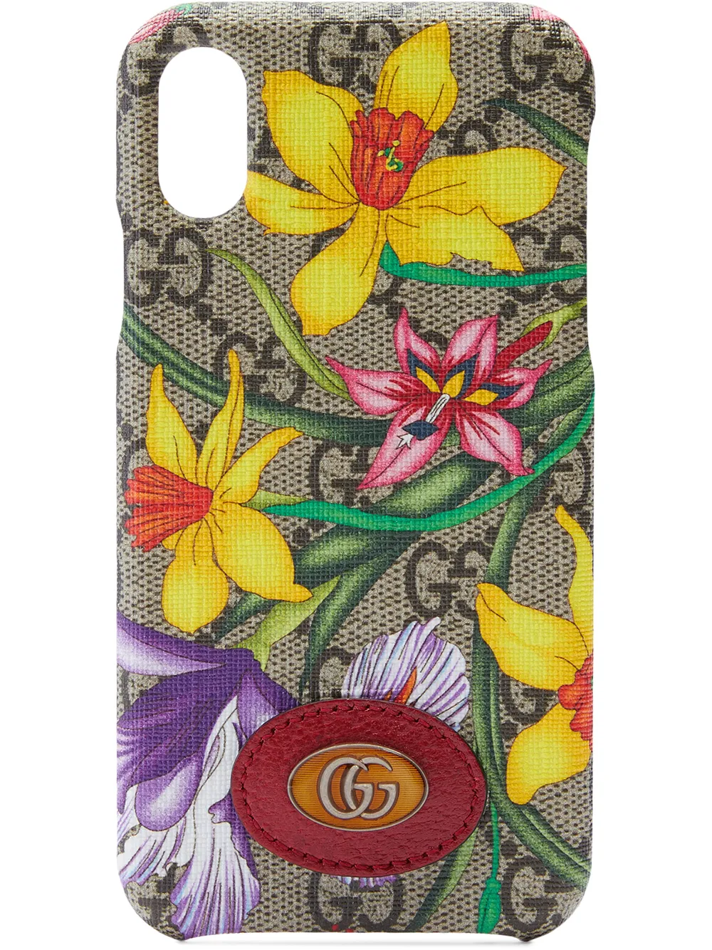 фото Gucci чехол для iphone x/xs с принтом flora