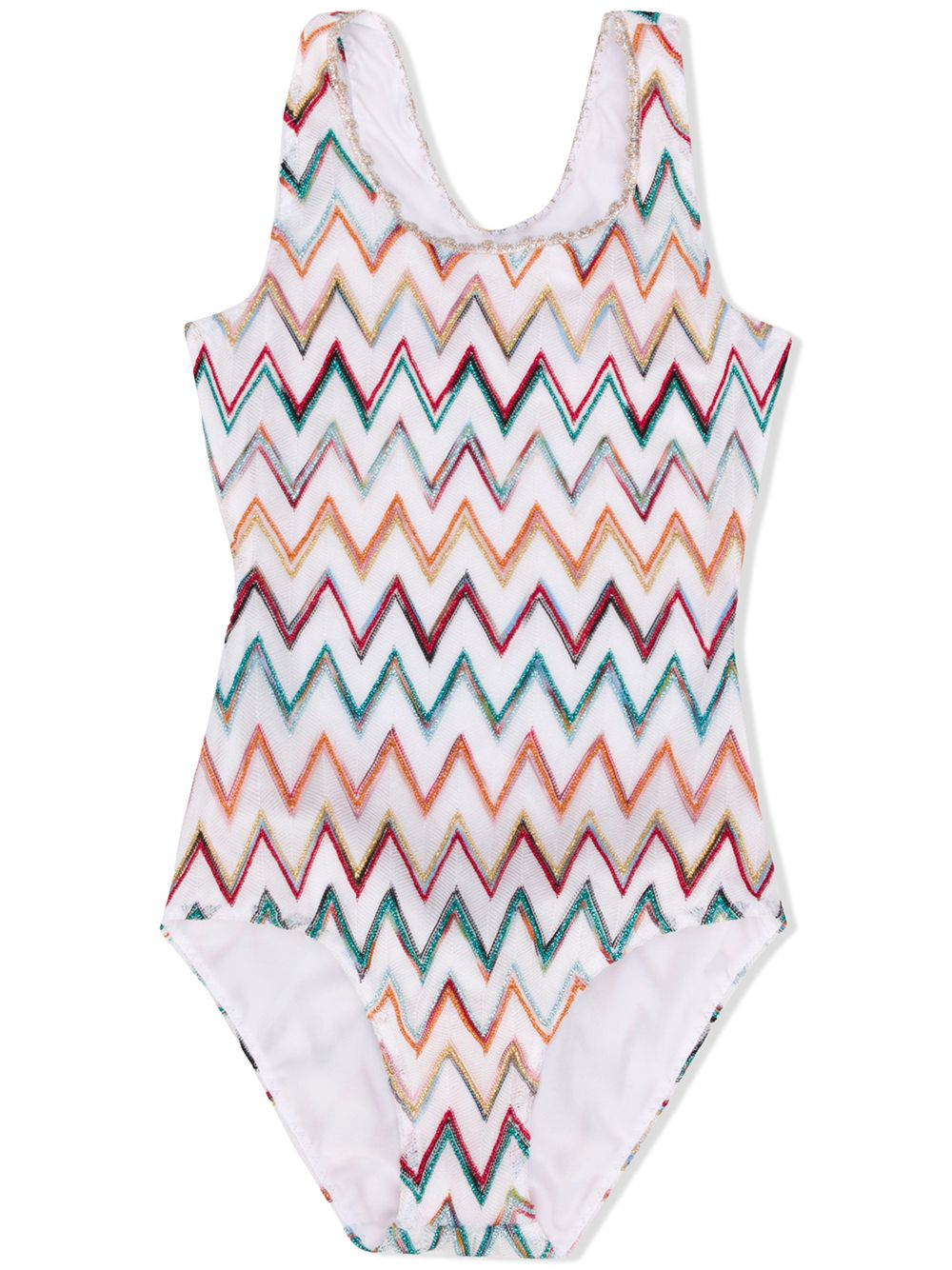 фото Missoni kids купальник с узором зигзаг