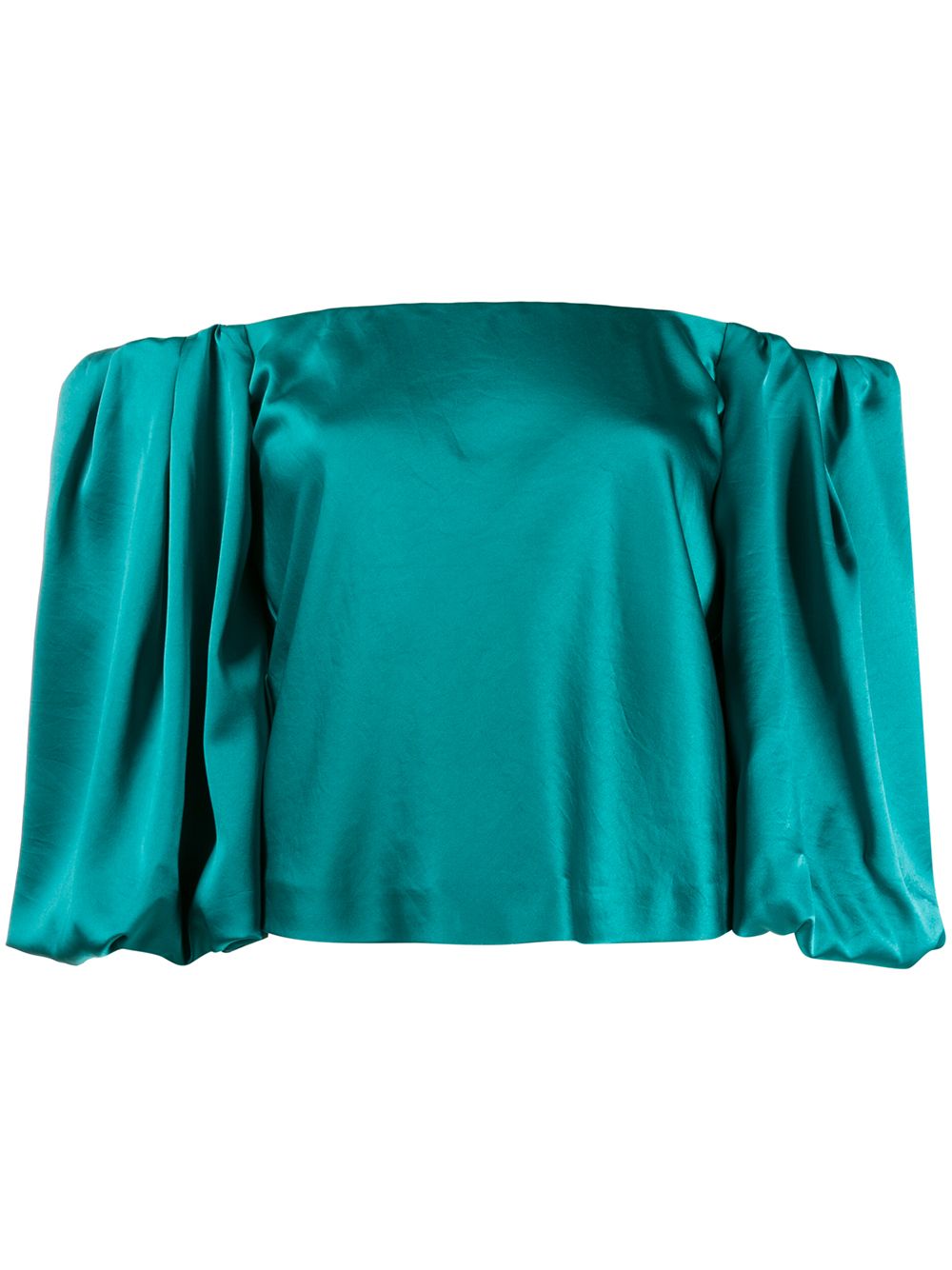 фото Pinko блузка с открытыми плечами и объемными рукавами