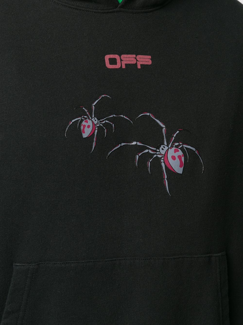 фото Off-white толстовка оверсайз arachno с капюшоном