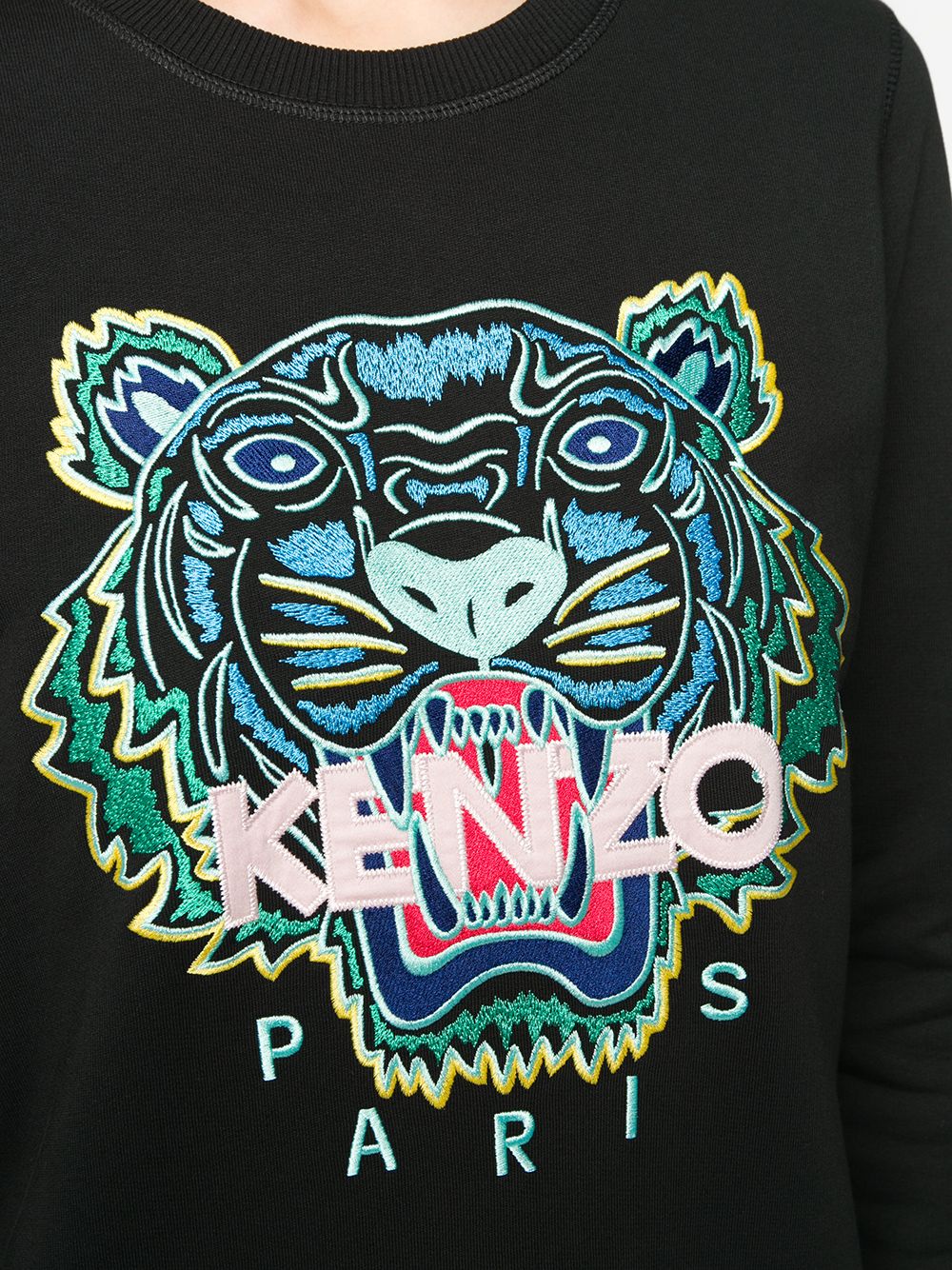 фото Kenzo платье-толстовка с вышивкой