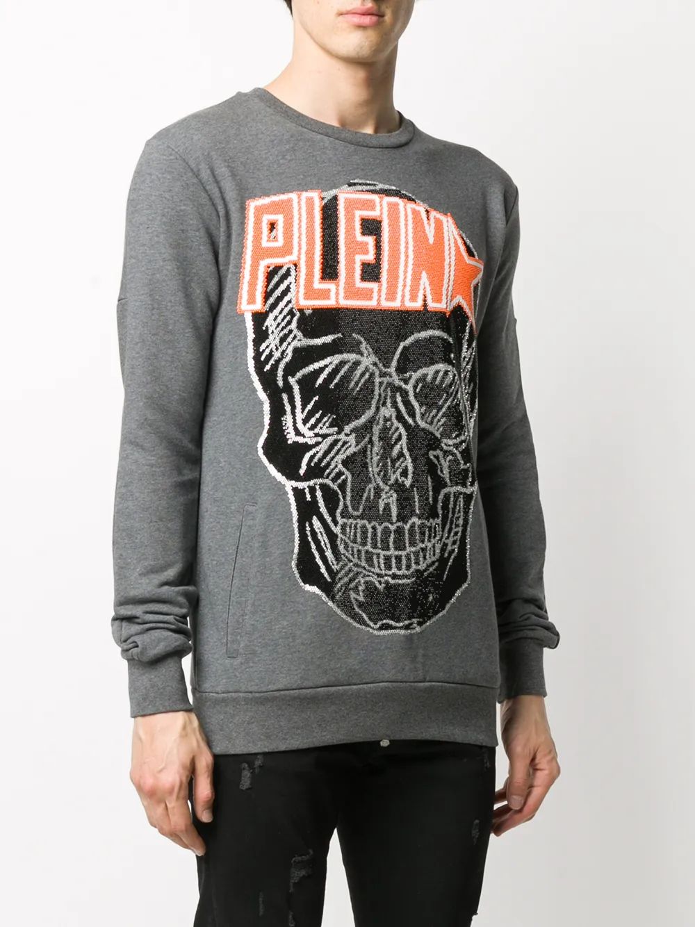 фото Philipp plein толстовка с декором skull