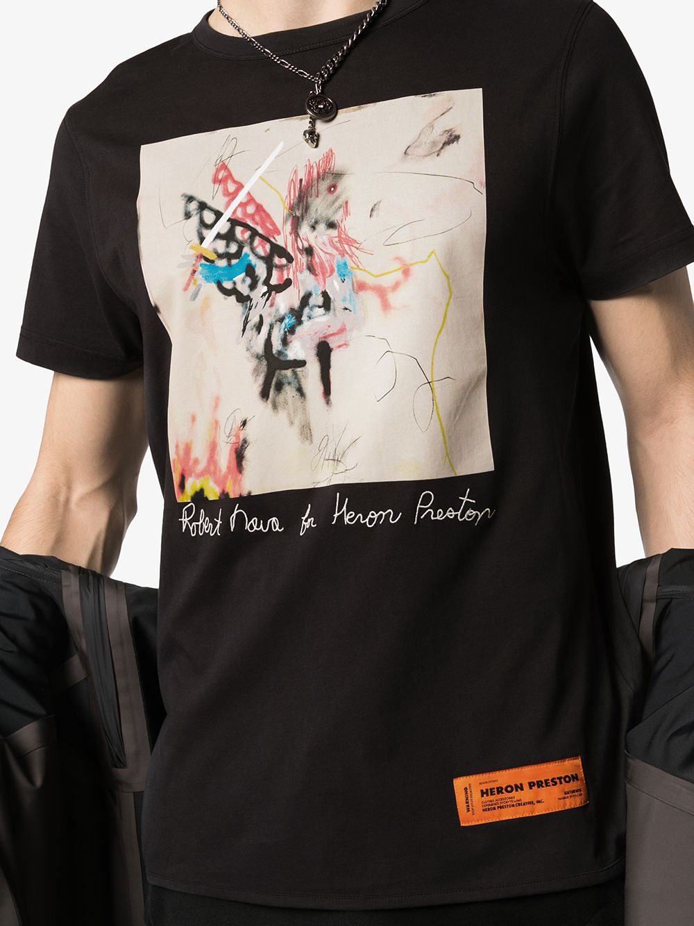 фото Heron preston футболка robert nova с принтом