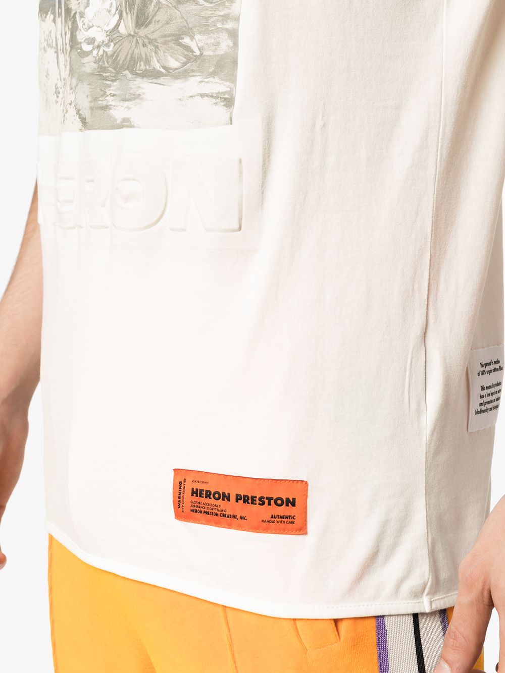 фото Heron preston футболка с принтом