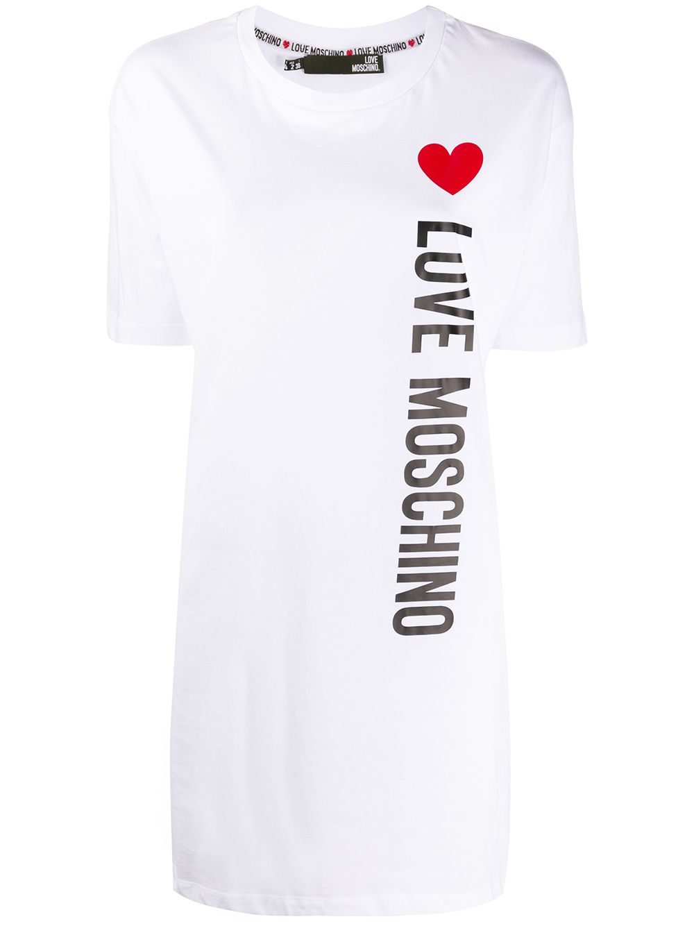 фото Love moschino платье-футболка с логотипом