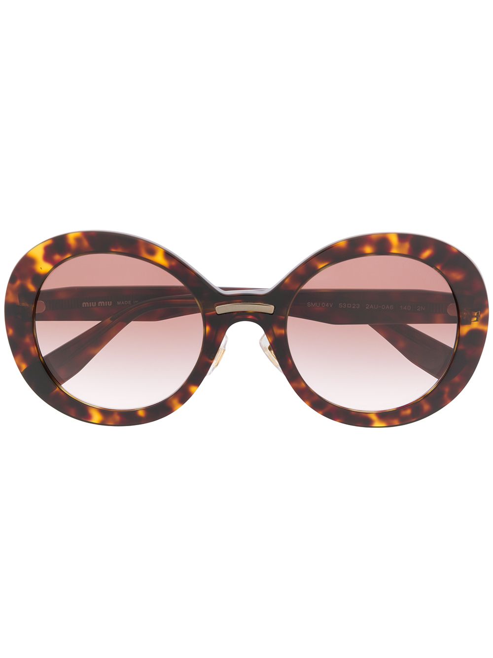 фото Miu miu eyewear солнцезащитные очки в круглой оправе