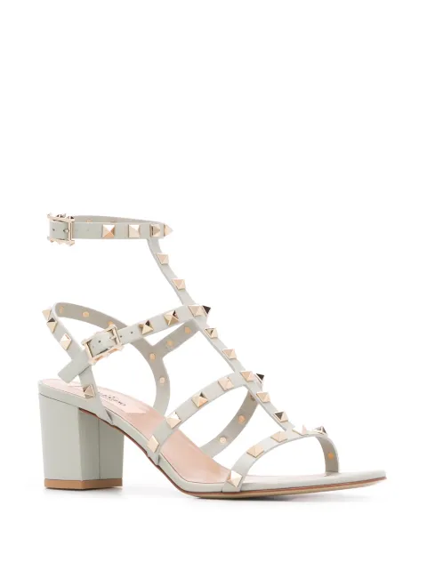 valentino garavani rockstud caged leather sandals