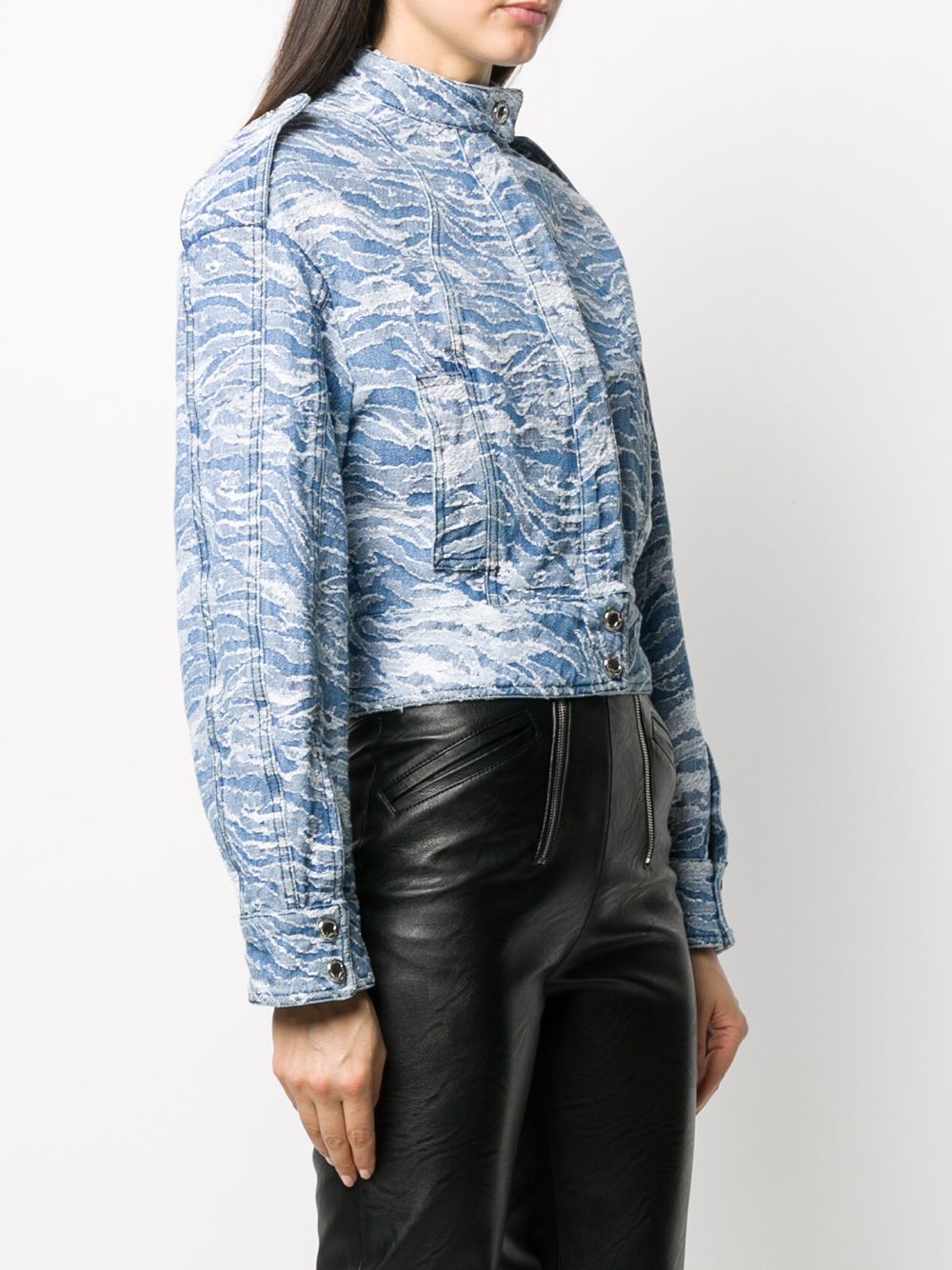 фото Just cavalli джинсовая куртка-бомбер с камуфляжным принтом