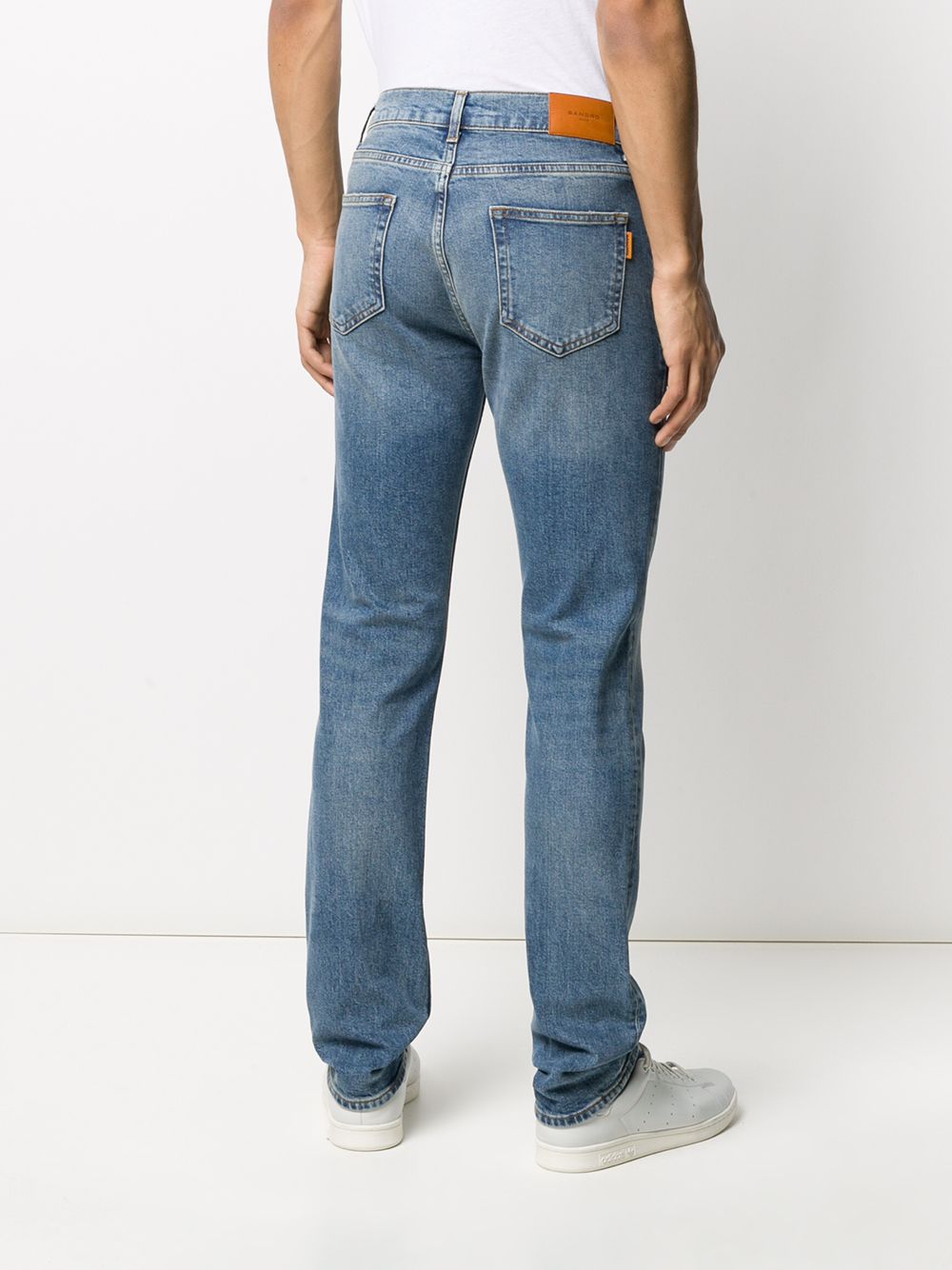 фото Sandro paris джинсы кроя слим с завышенной талией
