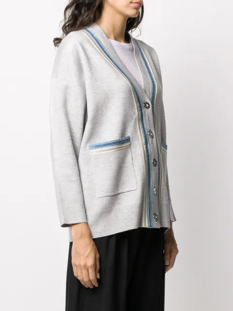 Sandro Paris Double Trim Cardigan For Women | Farfetch.com