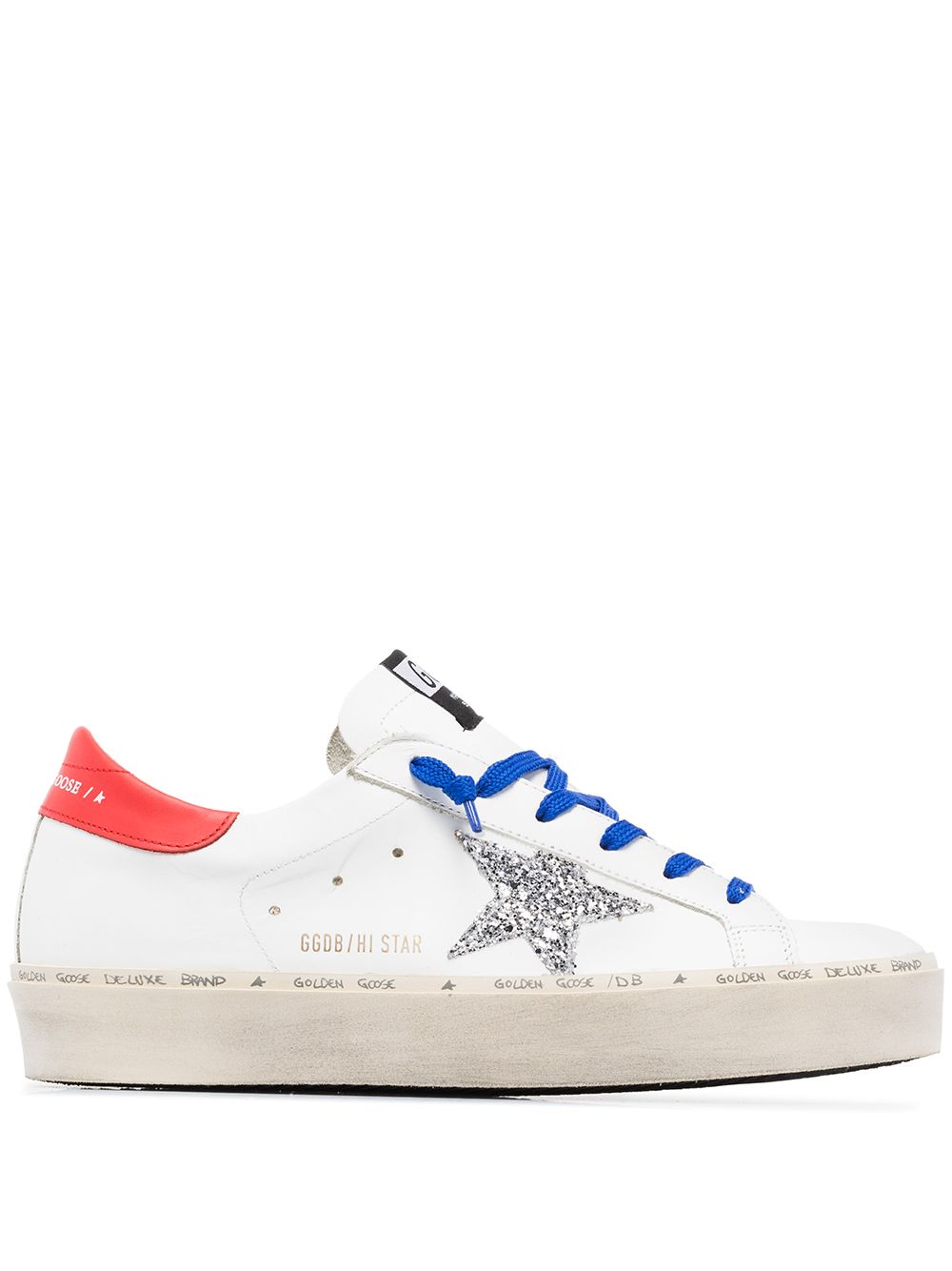 фото Golden goose кроссовки hi star с блестками