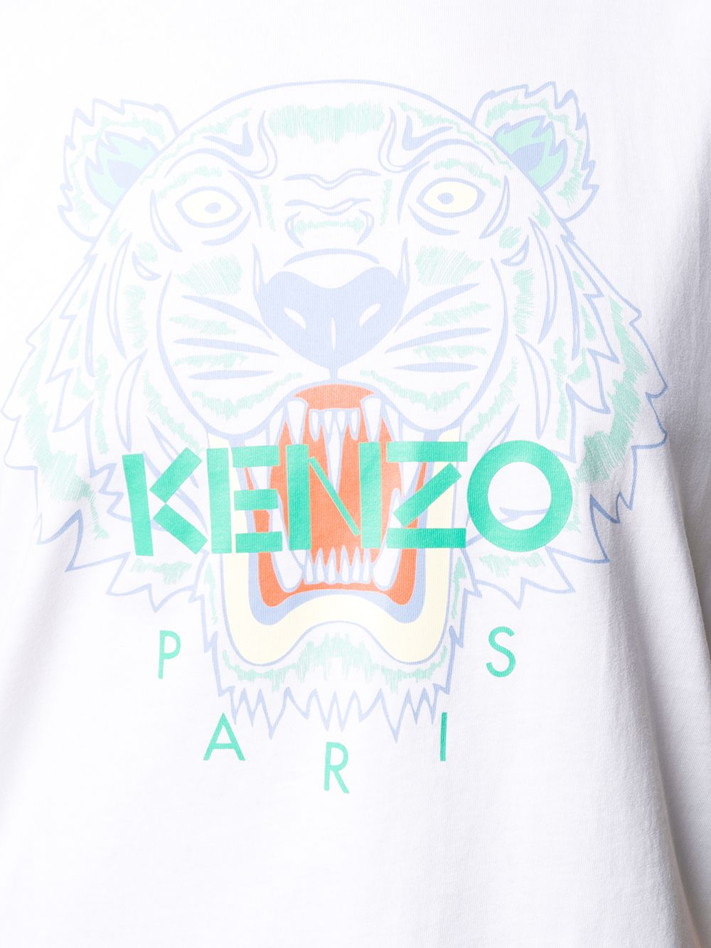 фото Kenzo футболка с короткими рукавами и принтом tiger