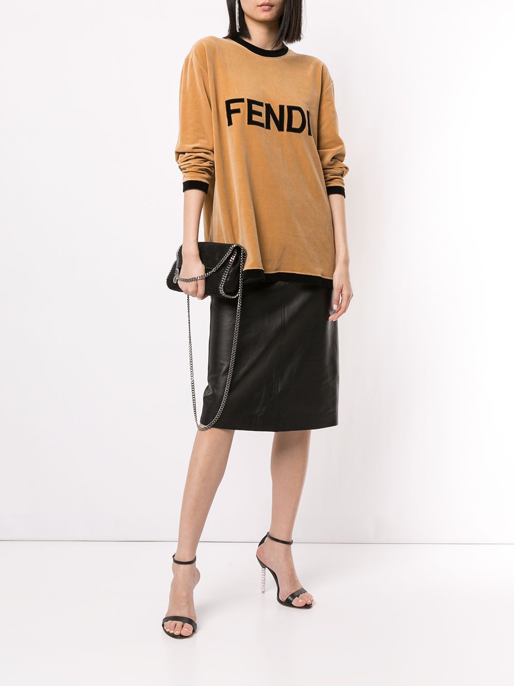 фото Fendi pre-owned футболка с логотипом