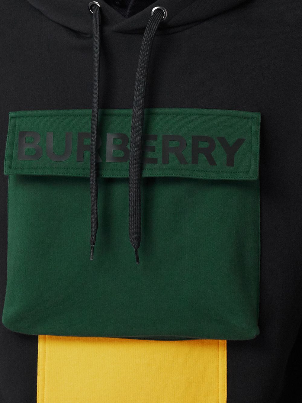 фото Burberry худи в стиле колор-блок с логотипом