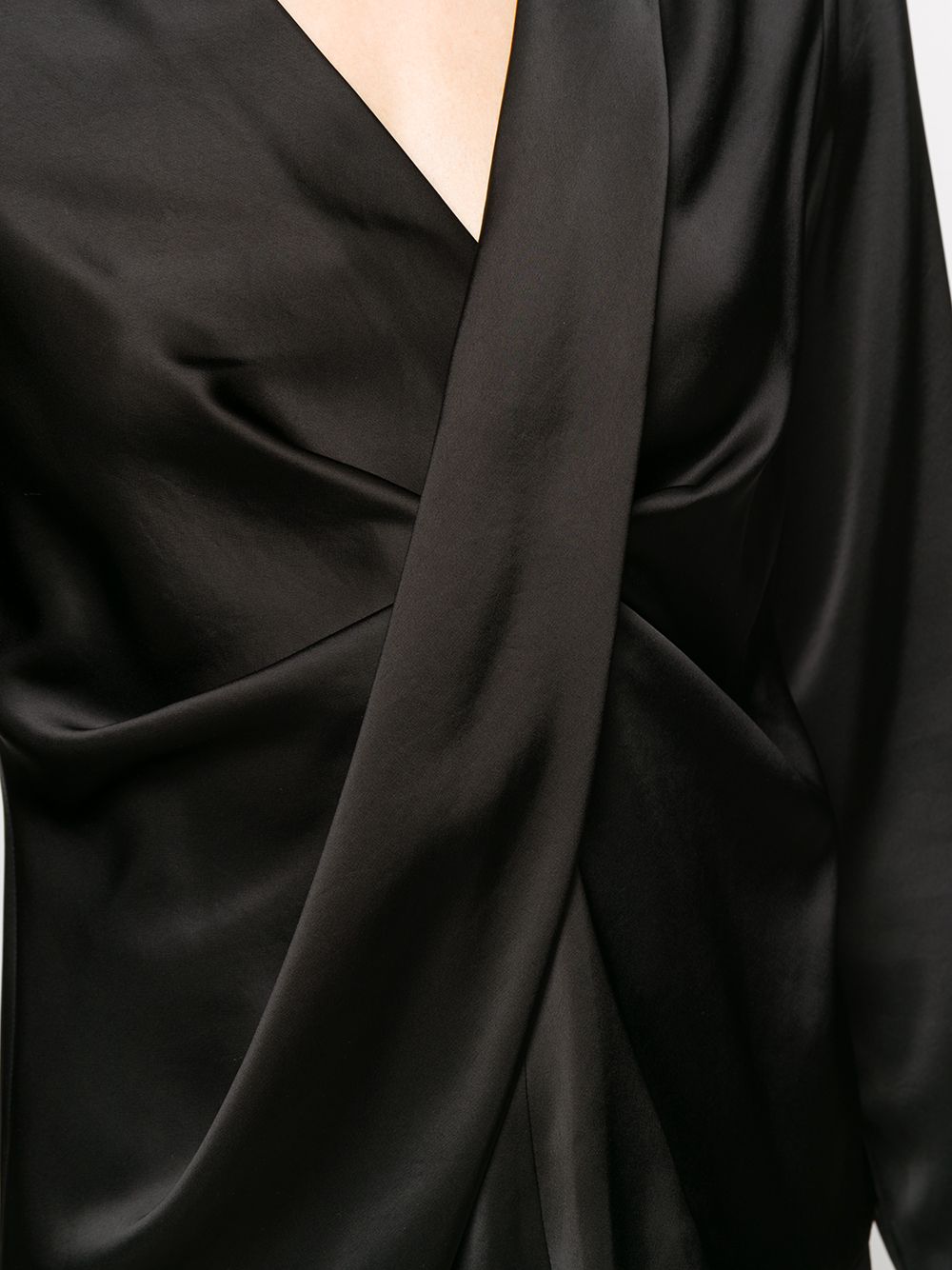 фото Dvf diane von furstenberg блузка с v-образным вырезом и драпировкой